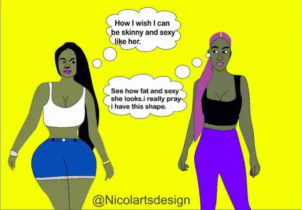 Is This How Ladies See Their Bodies & Shapes In The Society? (See Photos)